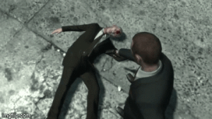 Wedding Assassin's body shot.gif (2.64 MB) Niko blankly shoots the assassin's body, distraught at the loss of his cousin.