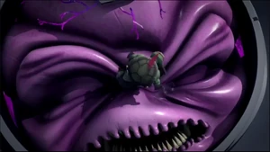 Raphael hurting Kraang Prime.