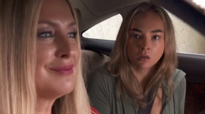 Clare Devine kidnapping local teenager Frankie Osborne as revenge for the latter's involvement in the murder of Clare's husband Alistair Banks.