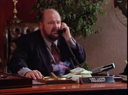 Lucre with his nephew, Miles on the phone