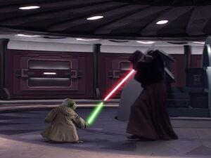 Star Wars Episode III - Revenge of the Sith - Yoda VS Palpatine (Darth Sidious) - 4K ULTRA HD.