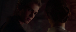 Before they were led to the arena to be executed, Amidala confessed her love for Skywalker, reasoning that there was no point in denying it before they died.