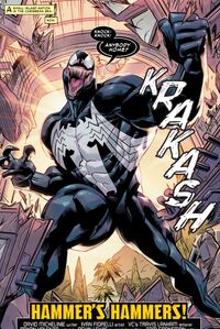 Edward Brock (Earth-616 ) and Venom (Klyntar) (Earth-616) from Venom Lethal Protector Vol 2 5 001