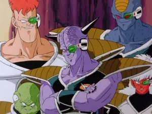 The Ginyu Forces' evil grin.