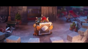 "Behold, I made a masterpiece for Princess Peach!"