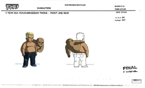 A young Hun with his twin brother.