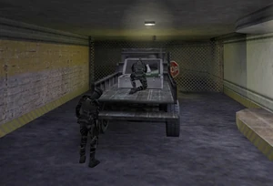 Two Male Assassins activating the warhead.