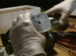Albert building a bomb.
