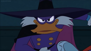 Starling's first appearance as Darkwing Duck.