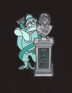 a pin of Bertie at Florence's bust