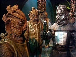 Two Silurians and a Sea Devil.