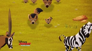 Dogo and his family attack the Pride Lands animals.