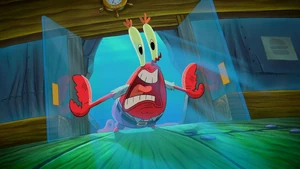 Mr. Krabs screaming.