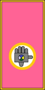 The imperial flag of the Iron Dominion.