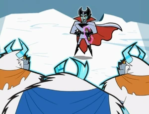 (Frostbite: I disagree. And I'd appreciate the prompt return of our map.) "Ha! Your map? That is funny! This map is mine, you abominable snow freak! Forever!"