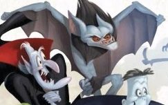 Bela on the cover of the art of Hotel Transylvania 2.