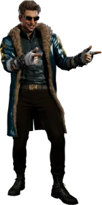 The "Order of Darkness" incarnation of Johnny Cage.