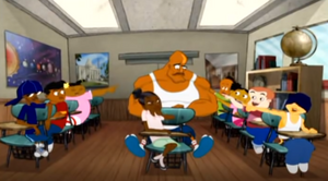 Deebo in elementary school.