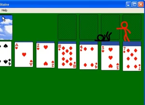 ... and the Dark Lord comically hits the Chosen One for the second time.