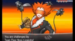 Lysandre in the last battle.