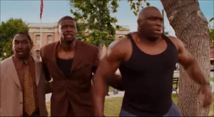 Big Black Jack and his brothers about to run away from an angry mob.