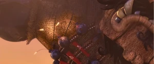 Chakal lighting his bombs,to destroy San Ángel.