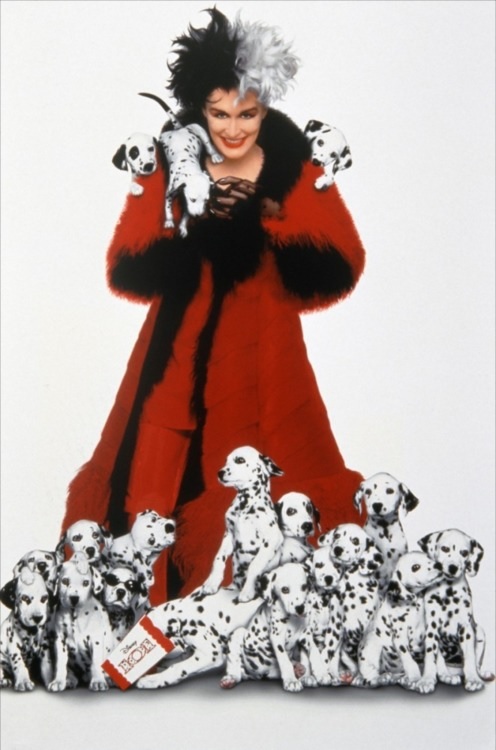Glenn Close Cruella de Vil 102 Dalmatians flame dress