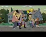 The Munchers taking Moe with them.