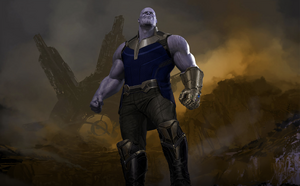 Thanos enters Titan.