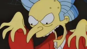 Count Burns preparing to push his canines.