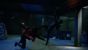 MachinScythe.png (499 KB) Machin fights Green Arrow.