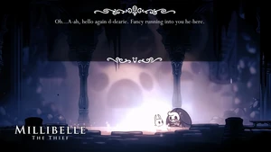 Millibelle exposed (notice that she's now called Millibelle the Thief).