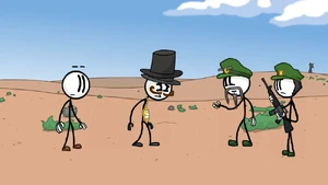 Reginald being handed over to the Government.