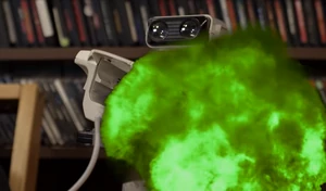 R.O.B. again destroyed by Nerd in episode "Spawn Games"