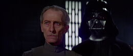 Vader tells Tarkin that this will be a day long remembered as it has seen the end of Kenobi; it will soon see the end of the Rebellion.