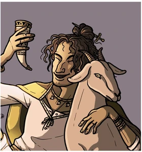 At a young age, Aeron feasted on goats for a year as an award for dousing on a hearthfire by peeing.