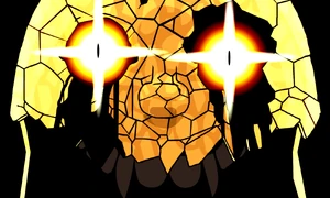 Golden Flumpty's jumpscare in One Night at Flumpty's 2.