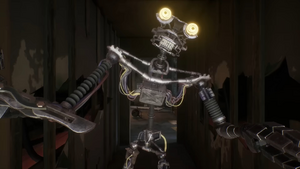 Mimic's jumpscare in Five Nights at Freddy's: Secret of the Mimic (frame 1/3).