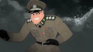 Colonel Frankenheimer's villainous breakdown.