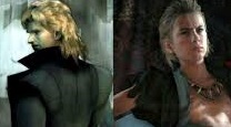 A photo of Liquid Snake grown up (left) and as a preteen (right).