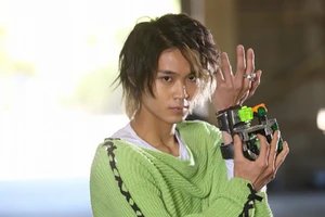 Alain placing the Necrom Damashii into the Mega Ulorder.