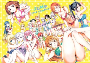 Makima and the other Shonen Jump Heroines in Summer Outfit.