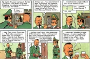 Sponsz in Tintin and the Picaros, talking about his plan to lure Tintin into a trap and about his previous encounter with Tintin.