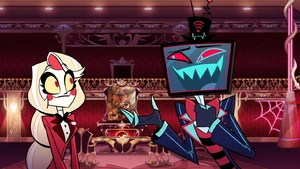 Vox and Charlie Morningstar meeting each other for the first time.
