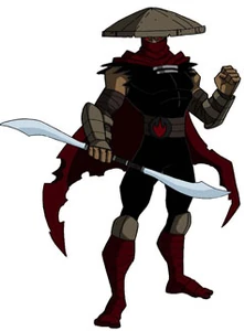 A Foot Elite ninja, who wields a double-bladed sword.