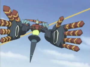 Andromeda in its robotic form in the anime.