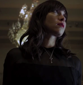Alyce at Carroll's funeral.