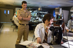 Bolivar Trask with his right-hand man, Major William Stryker.