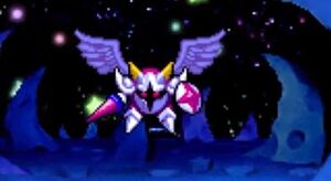 Galacta Knight in Kirby Super Star Ultra.