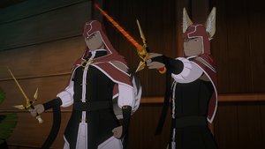 The Albain brothers prepare to fight..